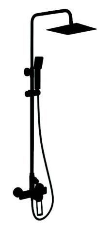 AREZZO design BLACKFIELD Zuhanyrendszer (komplett) AR-8805