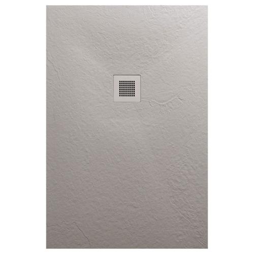 AREZZO design SOLIDSoft zuhanytálca 120x80 cm, BETON, színazonos lefolyóval (2 doboz)